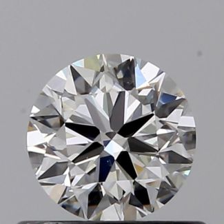 0.50 Carat Round H VS2 G EX VG GIA Natural Diamond