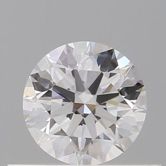 0.42 Carat Round D VVS2 EX GIA Natural Diamond