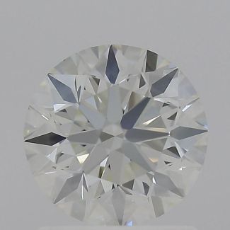 0.95 Carat Round I VVS2 EX GIA Natural Diamond