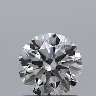 0.80 Carat Round D SI2 EX GIA Natural Diamond