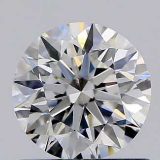 0.71 Carat Round H VVS2 VG EX GIA Natural Diamond