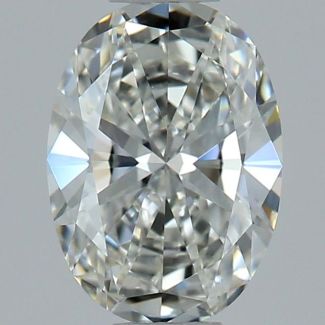 0.54 Carat Oval H IF - EX VG GIA Natural Diamond