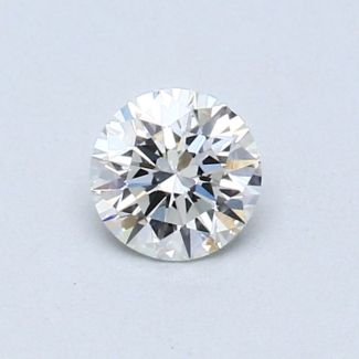 0.37 Carat Round F VVS1 EX VG GIA Natural Diamond