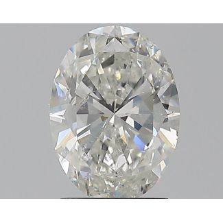 1.5 Carat Oval H SI2 - EX GIA Natural Diamond