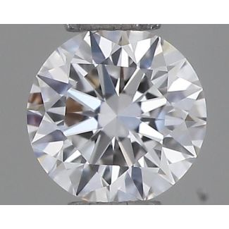 0.22 Carat Round D VVS1 EX GIA Natural Diamond