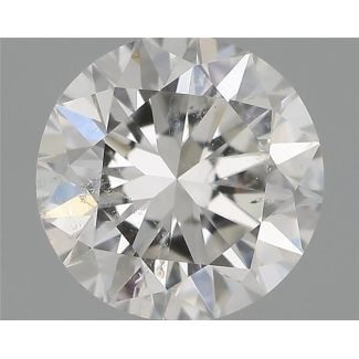 0.70 Carat Round F SI2 VG EX GIA Natural Diamond