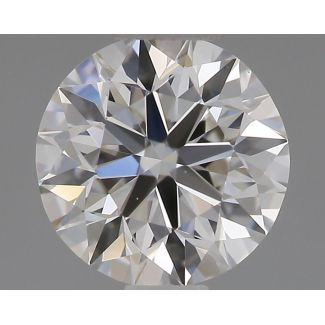 0.4 Carat Round H VVS2 EX VG GIA Natural Diamond