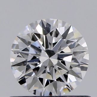 0.55 Carat Round D SI1 EX GIA Natural Diamond