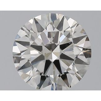 0.91 Carat Round H SI1 EX GIA Natural Diamond