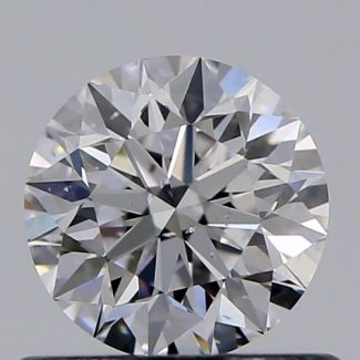 0.56 Carat Round D SI1 EX GIA Natural Diamond