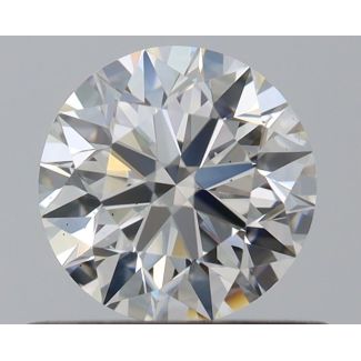 0.5 Carat Round H SI1 EX GIA Natural Diamond