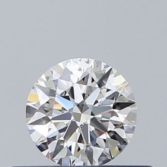 0.35 Carat Round F SI1 EX GIA Natural Diamond