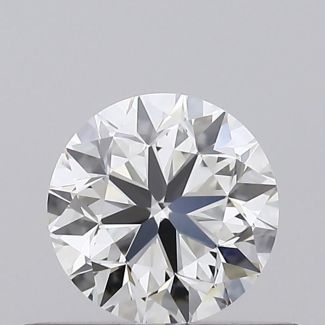 0.4 Carat Round H VS1 VG EX GIA Natural Diamond