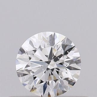 0.33 Carat Round D SI1 EX GIA Natural Diamond