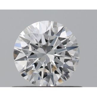 0.5 Carat Round F IF EX GIA Natural Diamond