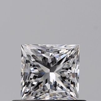 0.50 Carat Princess D VVS2 - VG GD GIA Natural Diamond