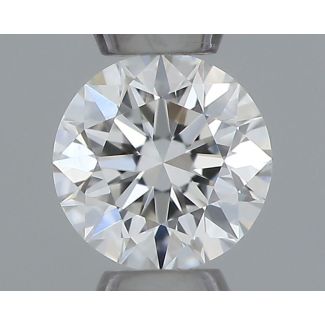 0.18 Carat Round H VVS2 EX VG GIA Natural Diamond