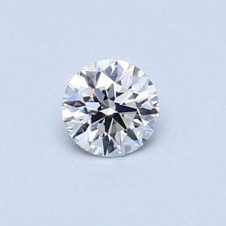 0.34 Carat Round D VVS2 EX GIA Natural Diamond