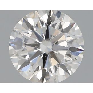 0.57 Carat Round G SI1 EX GIA Natural Diamond