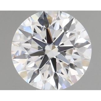 0.57 Carat Round D VS1 EX GIA Natural Diamond