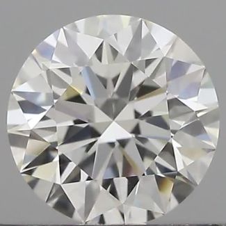 0.57 Carat Round H VVS1 EX GIA Natural Diamond