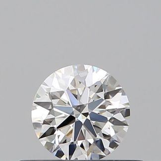 0.36 Carat Round G VVS2 EX VG GIA Natural Diamond