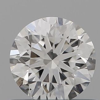 0.6 Carat Round F SI1 EX GIA Natural Diamond