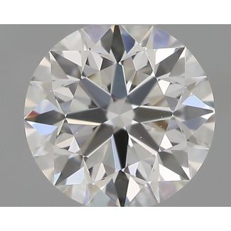 0.41 Carat Round E VVS2 EX IGI Natural Diamond