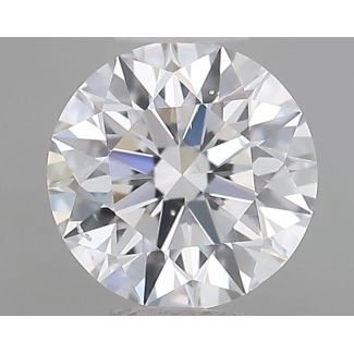 0.50 Carat Round D SI1 EX GIA Natural Diamond