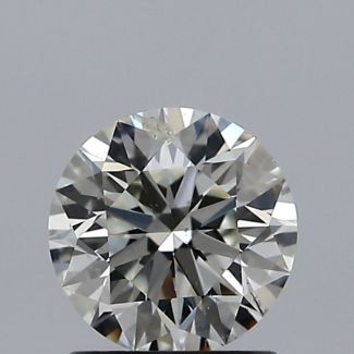 1.02 Carat Round J SI2 EX GIA Natural Diamond