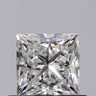 0.52 Carat Princess F SI1 - EX VG GIA Natural Diamond