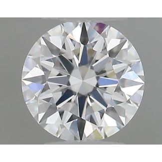 0.22 Carat Round E VVS1 EX GIA Natural Diamond