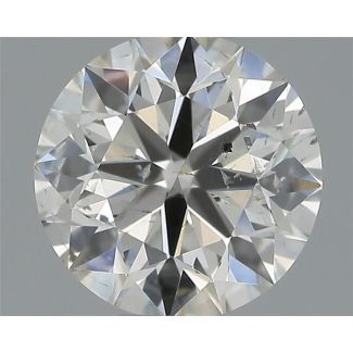 0.50 Carat Round H SI2 EX IGI Natural Diamond