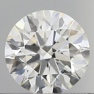 0.40 Carat Round H VS1 EX VG GIA Natural Diamond