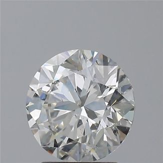 2.06 Carat Round H SI2 EX GIA Natural Diamond