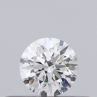 0.23 Carat Round F SI1 VG EX GIA Natural Diamond