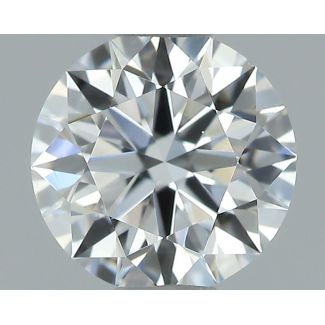 0.56 Carat Round D VS2 EX GIA Natural Diamond