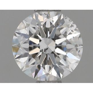 0.72 Carat Round F SI2 EX GIA Natural Diamond