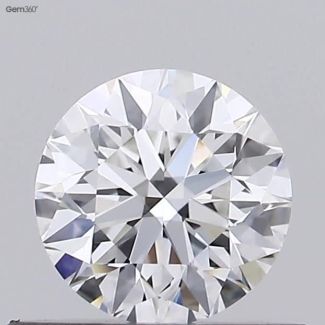 0.45 Carat Round E VVS2 EX GIA Natural Diamond