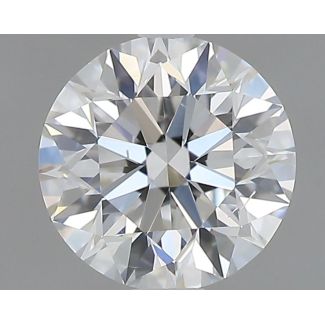 0.6 Carat Round F SI1 EX GIA Natural Diamond