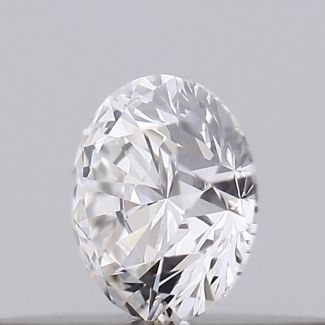 0.18 Carat Round F VVS2 EX GIA Natural Diamond