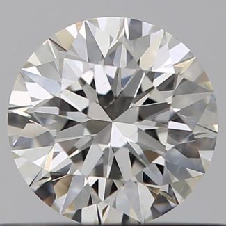 0.43 Carat Round H VS1 EX GIA Natural Diamond