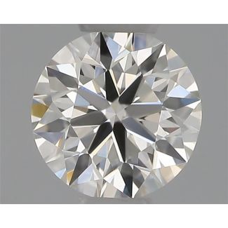 0.32 Carat Round H VS1 EX IGI Natural Diamond