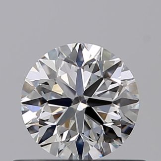 0.45 Carat Round F VS1 VG EX GIA Natural Diamond