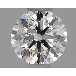 0.30 Carat Round H SI1 EX VG GIA Natural Diamond