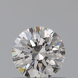 0.5 Carat Round F SI1 EX GIA Natural Diamond