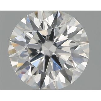 0.50 Carat Round E SI1 EX VG GIA Natural Diamond