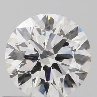 0.52 Carat Round H VS2 EX VG GIA Natural Diamond