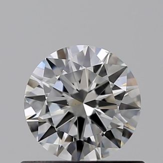 0.50 Carat Round H VS2 VG EX G GIA Natural Diamond