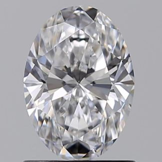 0.91 Carat Oval D VVS2 - EX GIA Natural Diamond